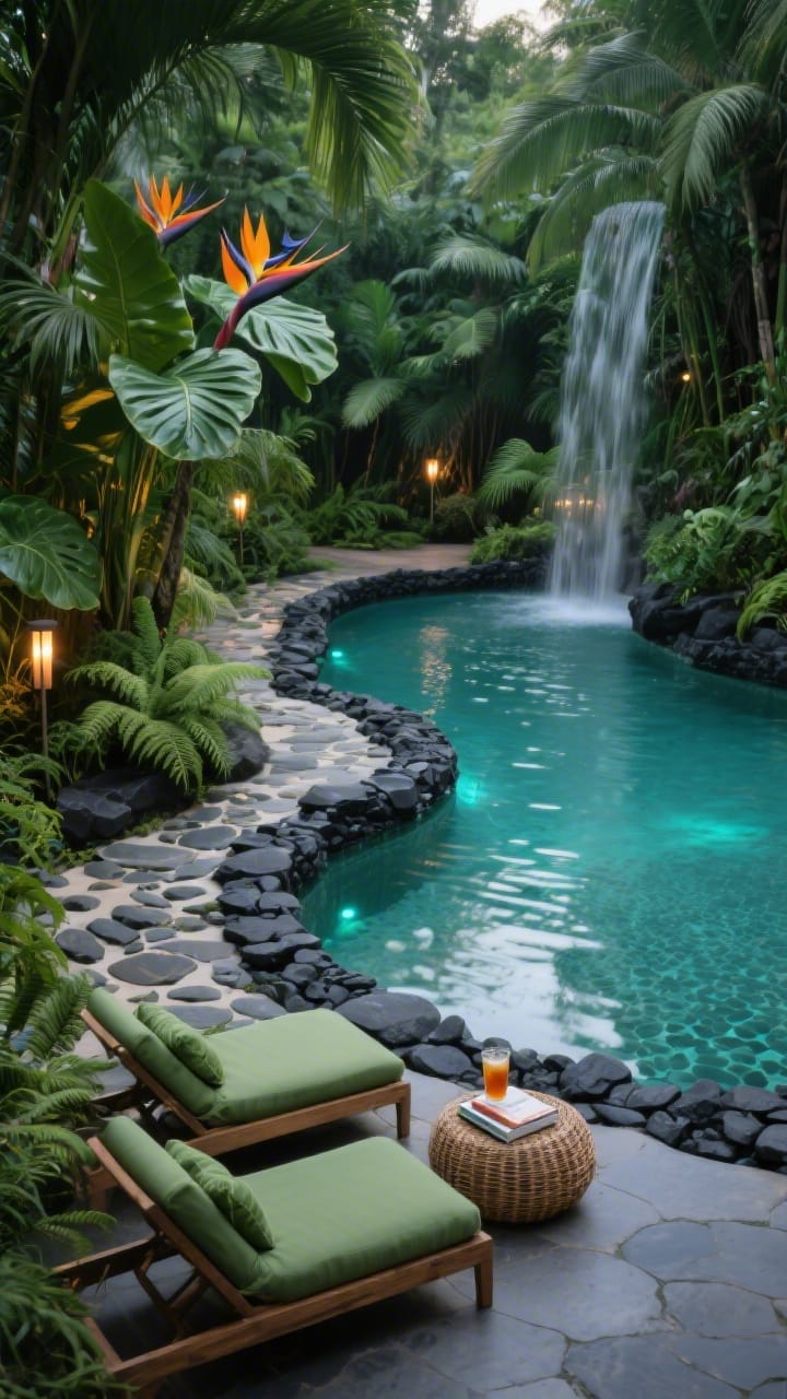 Bring Paradise Home. These Tropical Pool Ideas Actually Work | Trendy ...