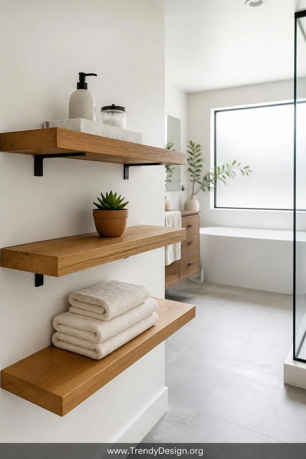 8 Creative Bathroom Shelf Ideas to Display and Organize at the Same Time