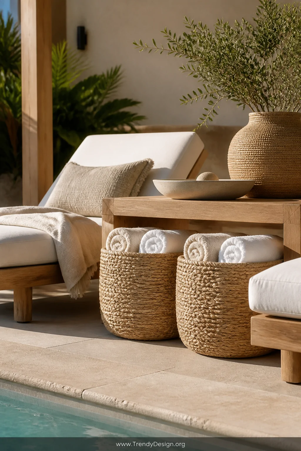 7 Stylish Pool Towel and Float Storage Ideas for a Picture Perfect Poolside