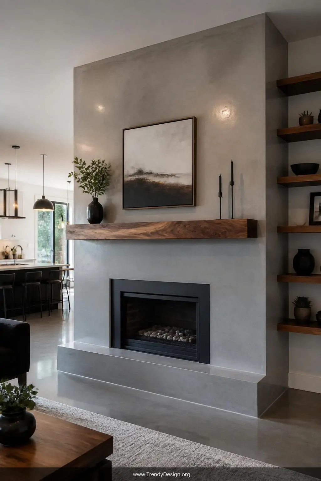 8 Concrete Fireplace Ideas That Will Make Your Living Room Look Incredible