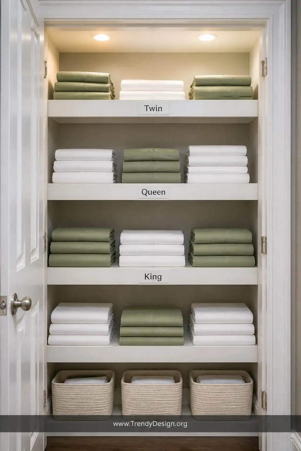 7 Brilliant Linen Closet Organization Ideas That Make Sheets Easy to Find