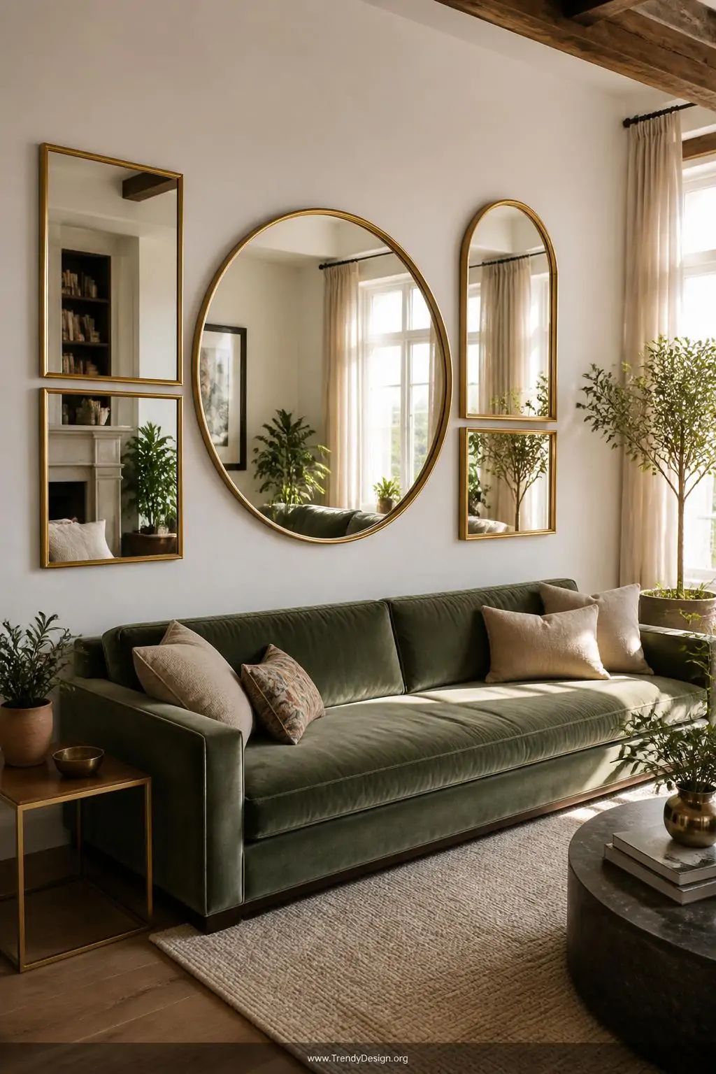 5 Creative Mirror Wall Ideas That Make Any Room Feel Bigger and Brighter